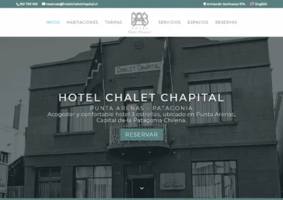 Diseño Web Hotel Chalet Chapital