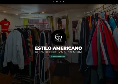 Sitio Web Estilo Americano – Ropa Deportiva & Premium